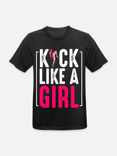 Kickboxing - Männer T-Shirt atmungsaktiv - Schwarz