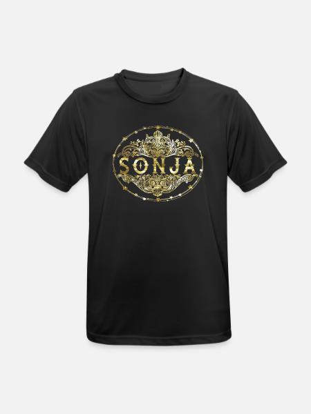 Sonja - Männer T-Shirt atmungsaktiv - Schwarz