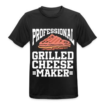 Cheese Making Cheese Lover - Männer T-Shirt atmungsaktiv - Schwarz - Vorne - AI Model Male 178 light (178cm)
