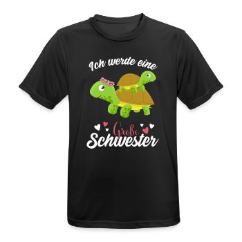 Großer Schwester Schildkröte 2021 - Männer T-Shirt atmungsaktiv - Schwarz - Vorne - AI Model Male 178 light (178cm)
