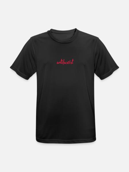 Always Antifascist - Männer T-Shirt atmungsaktiv - Schwarz