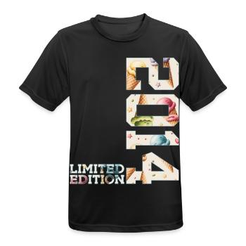 SOMMER LIMITED EDITION 2014 EIS 12. GEBURTSTAG - T-shirt respirant Homme - noir - Devant - AI Model Male 178 light (178cm)
