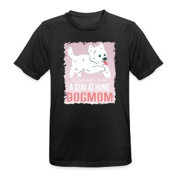 Morkie Dogmom - Men's Breathable T-Shirt - black - Front - AI Model Male 178 light (178cm)