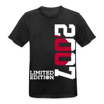 LIMITED EDITION 2007 JAPAN 19. GEBURTSTAG - Männer T-Shirt atmungsaktiv - Schwarz - Vorne - AI Model Male 178 light (178cm)