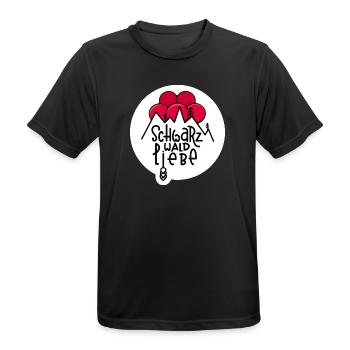 Schwarzwaldliebe Bollenhut - Männer T-Shirt atmungsaktiv - Schwarz - Vorne - AI Model Male 178 light (178cm)
