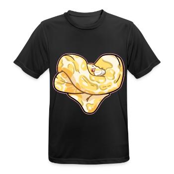 Neugierige Python Dschungelbewohner - Männer T-Shirt atmungsaktiv - Schwarz - Vorne - AI Model Male 178 light (178cm)