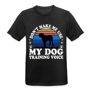 Alano Espanol Hundeliebhaber Silhouette Vintage Sonnenuntergang - Männer T-Shirt atmungsaktiv - Schwarz - Vorne - AI Model Male 178 light (178cm)