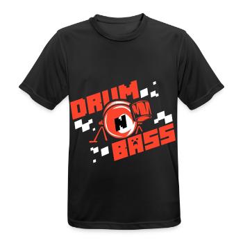 Elektrisierender Bass Clubnacht - Männer T-Shirt atmungsaktiv - Schwarz - Vorne - AI Model Male 178 light (178cm)