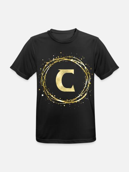 C - Männer T-Shirt atmungsaktiv - Schwarz