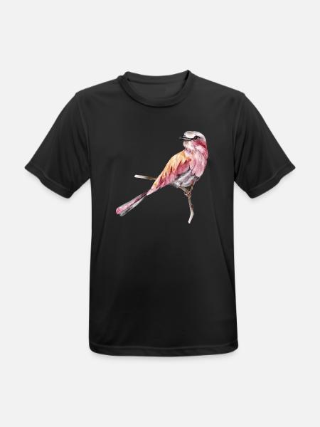 Vogel - Männer T-Shirt atmungsaktiv - Schwarz