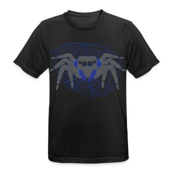 Spinnenliebhaber Spinnenflüsterer Arachnid Tarantu - Männer T-Shirt atmungsaktiv - Schwarz - Vorne - AI Model Male 178 light (178cm)