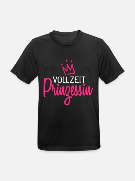 Vollzeit Prinzessin - Männer T-Shirt atmungsaktiv - Schwarz