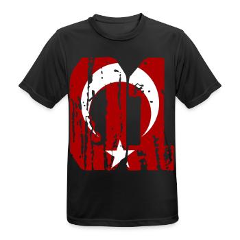Adana 01 used Styl - Männer T-Shirt atmungsaktiv - Schwarz - Vorne - AI Model Male 178 light (178cm)