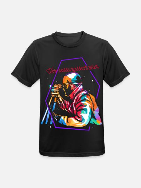 Maßgenauer Vermesser Katasteramt - Männer T-Shirt atmungsaktiv - Schwarz