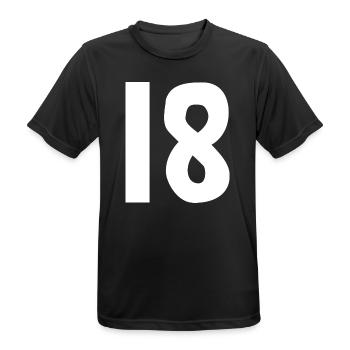 ALLES GUTE ZUM GEBURTSTAG. ALLES GUTE ZUM GEBURTSTAG. JAHRESTAG. - Männer T-Shirt atmungsaktiv - Schwarz - Vorne - AI Model Male 178 light (178cm)