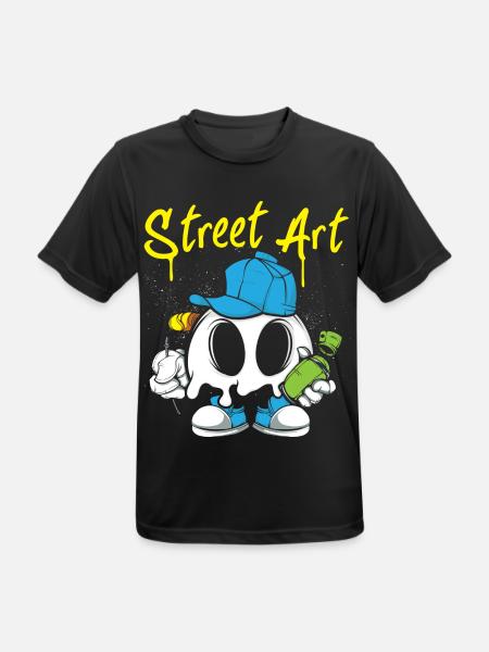 Street Art Grafitti Künstler - Männer T-Shirt atmungsaktiv - Schwarz