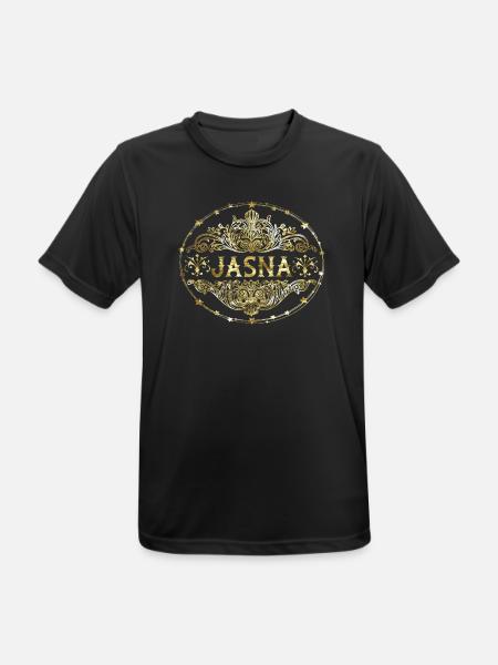 Jasna - Männer T-Shirt atmungsaktiv - Schwarz