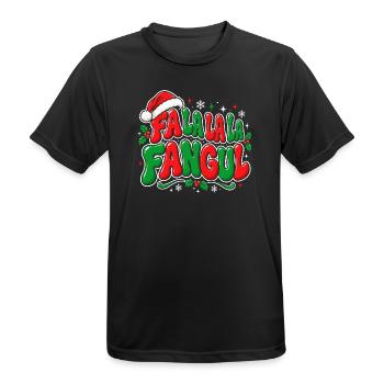 Falala Fangul Weihnachts-Spaß - Männer T-Shirt atmungsaktiv - Schwarz - Vorne - AI Model Male 178 light (178cm)