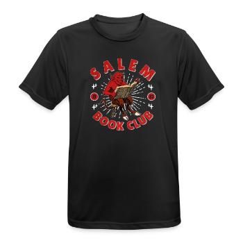 Salem Book Club Vintage Devil - Männer T-Shirt atmungsaktiv - Schwarz - Vorne - AI Model Male 178 light (178cm)