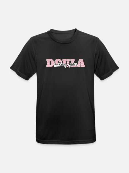Doula hält den Raum - Männer T-Shirt atmungsaktiv - Schwarz