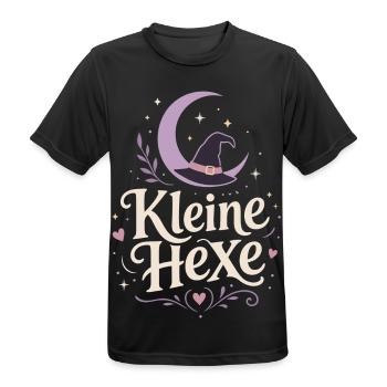 Kleine Hexe Halloween Kostüm Kinder - Männer T-Shirt atmungsaktiv - Schwarz - Vorne - AI Model Male 178 light (178cm)
