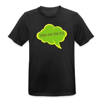 Sohn der Grünen Blasenfrucht - Männer T-Shirt atmungsaktiv - Schwarz - Vorne - AI Model Male 178 light (178cm)