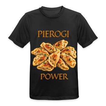 Power Dumplings - Männer T-Shirt atmungsaktiv - Schwarz - Vorne - AI Model Male 178 light (178cm)