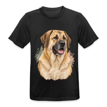 Sarabi - Männer T-Shirt atmungsaktiv - Schwarz - Vorne - AI Model Male 178 light (178cm)