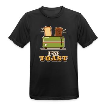 Ich bin erledigt - Männer T-Shirt atmungsaktiv - Schwarz - Vorne - AI Model Male 178 light (178cm)