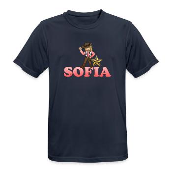 Sofia - Männer T-Shirt atmungsaktiv - Dunkelnavy - Vorne - AI Model Male 178 light (178cm)