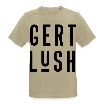 Bristol Dialect Gert Lush - Men's Breathable T-Shirt - sand beige - Front - AI Model Male 185 dark (185cm)