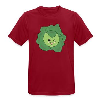Salat Gemüse Kostüm Fasching Karneval Partnershirt - Männer T-Shirt atmungsaktiv - Dunkelrot - Vorne - AI Model Male 178 light (178cm)
