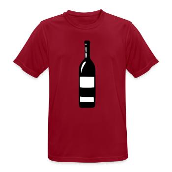 Wine Wine Bottle White Wine Red Wine Gift - Men's Breathable T-Shirt - dark red - Front - AI Model Male 178 light (178cm)
