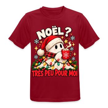 Weihnachten ist für mich kaum Schatz - Männer T-Shirt atmungsaktiv - Dunkelrot - Vorne - AI Model Male 178 light (178cm)