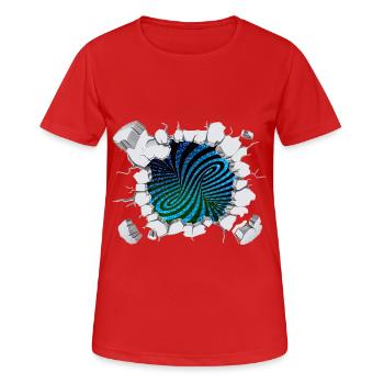 Matrix eddy current breaks out - Women's Breathable T-Shirt - red - Front - AI Model Female 172 dark (172cm)