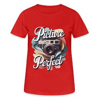 Image parfaite - T-shirt respirant Femme - rouge - Devant - AI Model Female 172 dark (172cm)