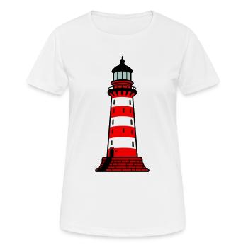 Lighthouse - Women's Breathable T-Shirt - white - Front - AI Model Female 172 dark (172cm)
