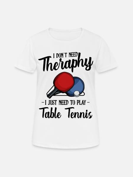 Table tennis - Women's Breathable T-Shirt - white