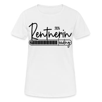Rentnerin 2026 Loading - Frauen T-Shirt atmungsaktiv - Weiß - Vorne - AI Model Female 172 dark (172cm)
