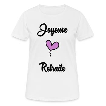 RUHESTAND. RUHESTAND. PENSIONIERT. RUHESTAND - Frauen T-Shirt atmungsaktiv - Weiß - Vorne - AI Model Female 172 dark (172cm)