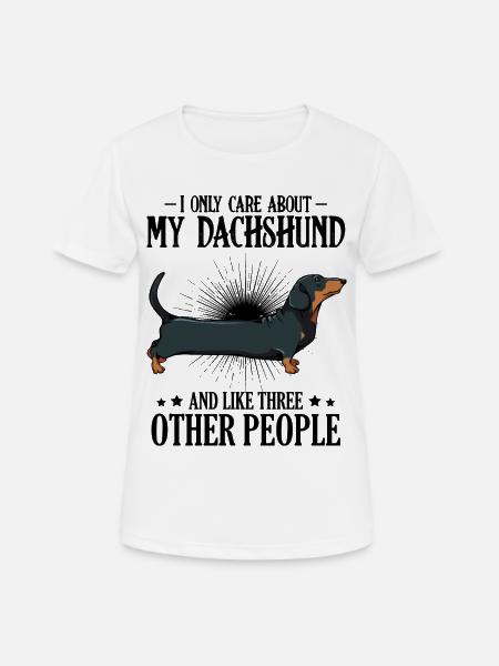 Dackel - Frauen T-Shirt atmungsaktiv - Weiß