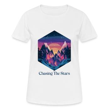 À la poursuite des étoiles - T-shirt respirant Femme - blanc - Devant - AI Model Female 172 dark (172cm)