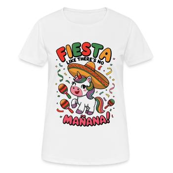 Fiesta Like There’s No Mañana! - Women's Breathable T-Shirt - white - Front - AI Model Female 172 dark (172cm)