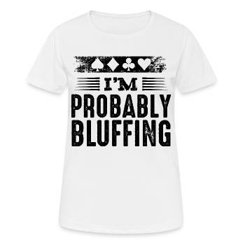 Poker - Women's Breathable T-Shirt - white - Front - AI Model Female 172 dark (172cm)