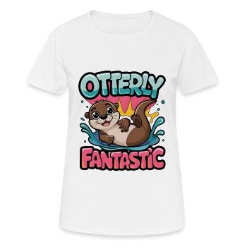 Otterly Fantastic - Women's Breathable T-Shirt - white - Front - AI Model Female 172 dark (172cm)