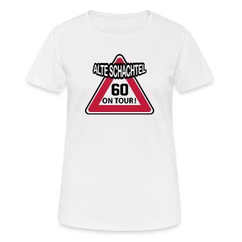 Geburstag Frau Alte Schachtel 60 Birthday - Frauen T-Shirt atmungsaktiv - Weiß - Vorne - AI Model Female 172 dark (172cm)