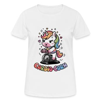 Cardio-maïs - T-shirt respirant Femme - blanc - Devant - AI Model Female 172 dark (172cm)