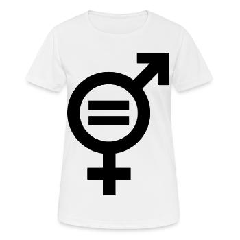 Gender Equality Symbol Emancipation Equality - Women's Breathable T-Shirt - white - Front - AI Model Female 172 dark (172cm)
