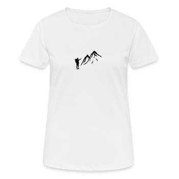 Trekking - T-shirt respirant Femme - blanc - Devant - AI Model Female 172 dark (172cm)