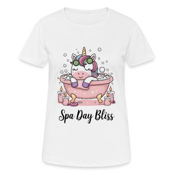 Spa Day Bliss. - Women's Breathable T-Shirt - white - Front - AI Model Female 172 dark (172cm)